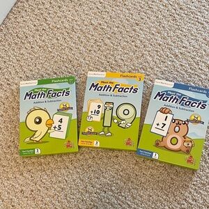 Math Facts Flashcards Set - Level 1, 2, and 3